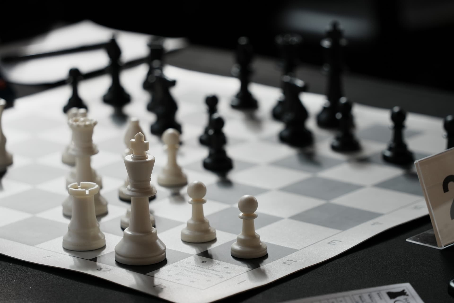 Zoomed image of chess board